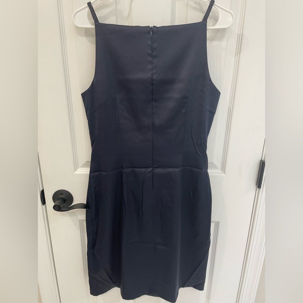 CDC Vintage Beaded Navy Knee Length Dress Women’s Size 8 - Picture 3 of 9